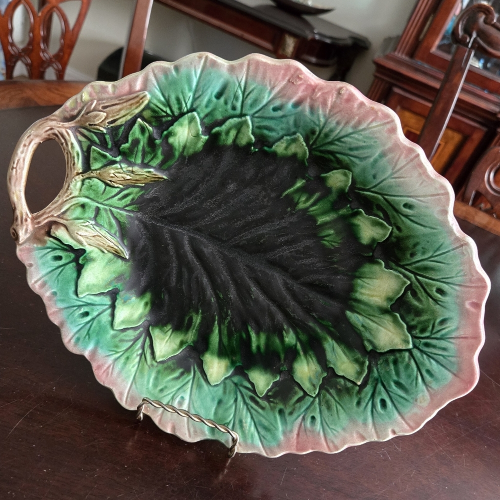 Antique Majolica Platter